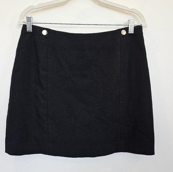 H&M Black Short Tailored Skirt Size 10 - Picture 2 of 8